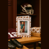 Football Lover Birthday Greep Foto Kaart