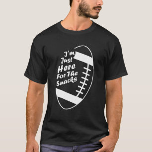 Football Lover ik ben hier de snacks fantasy T-shirt