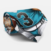 Football Lover's Pomeranian Mannen Stropdas (Opgerold)