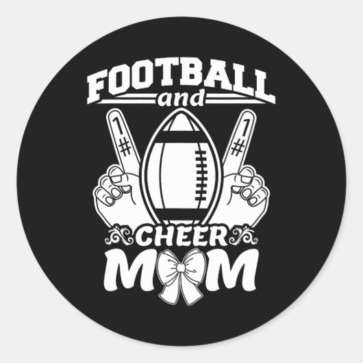 Football Ma Cheer Ronde Sticker (Voorkant)