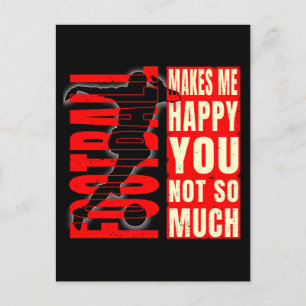 Football maakt me blij dat je niet zo erg bent briefkaart