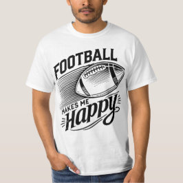 Football maakt me blij t-shirt
