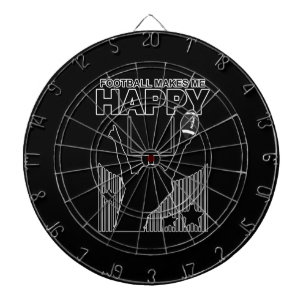 Football maakt me gelukkig dartbord
