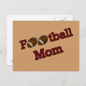 Football Mam Briefkaart (Voorkant / Achterkant)