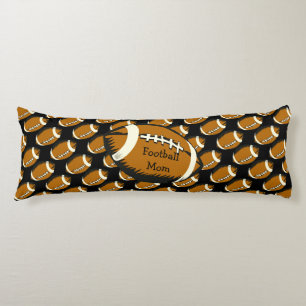 Football mam Brown and Black Sports Body Pillow Lichaamskussen