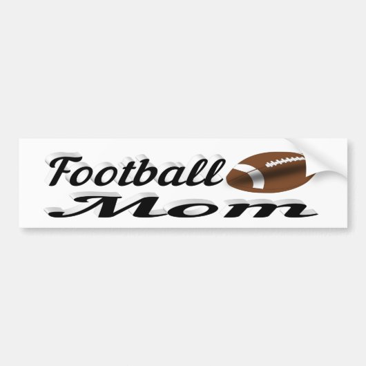 Football Mam Bumpersticker (Voorkant)