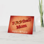 Football Mam Cute Birthday Kaart (Voorkant)