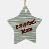 Football Mam Cute  Ornament (Rechts)