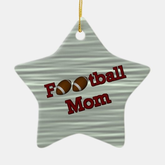 Football Mam Cute  Ornament (Voorkant)