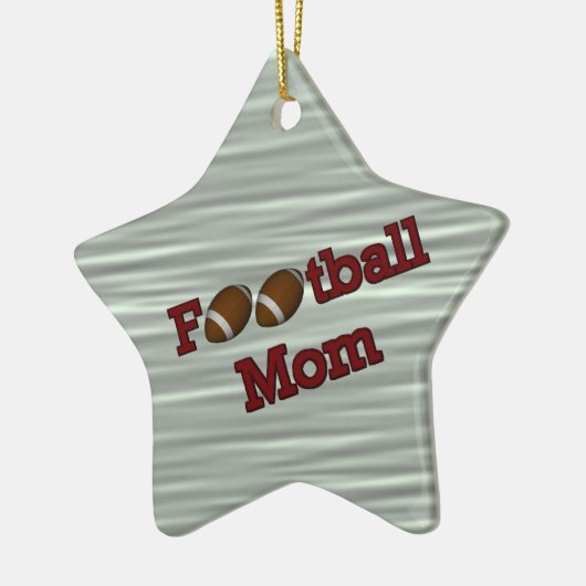 Football Mam Cute  Ornament (Links)
