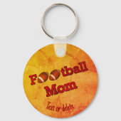Football Mam Cute Personalized Sleutelhanger (Achterkant)