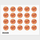 Football Mam Cute Ronde Sticker (Vel)