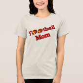 Football Mam Cute Tri-Blend Shirt (Voorkant)