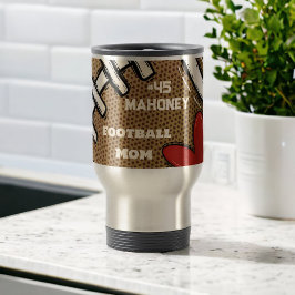 Football mam gepersonaliseerd nummer achternaam ca reisbeker