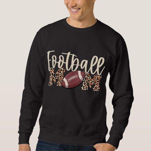 Football Mam Leopard Print Trui (Voorkant)