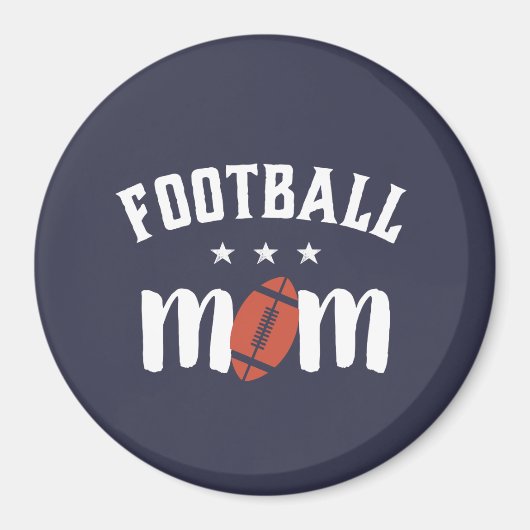  Football Mam Proud Moeder Sportspeler Magneet (Voorkant)