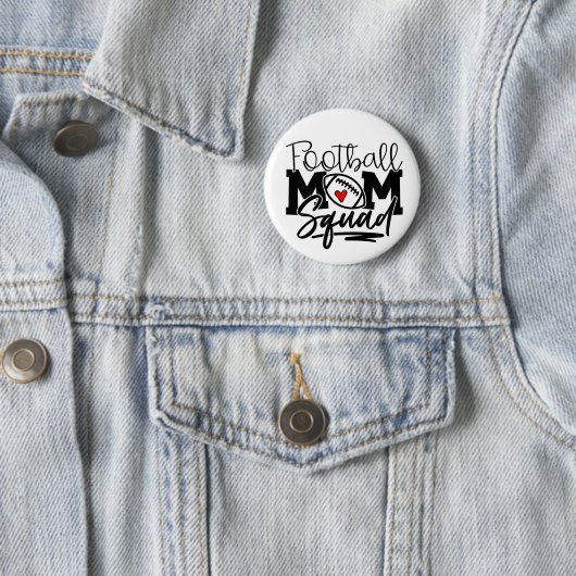 Football Mam Squad Ronde Button 5,7 Cm (In situ)