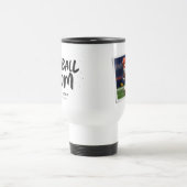 Football mam zwart-wit gepersonaliseerde foto reisbeker (Center)