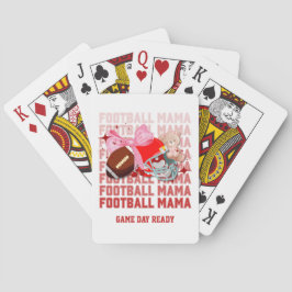 FOOTBALL MAMA Coquette Mom Pokerkaarten