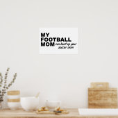 Football mama Funny Poster (Keuken)