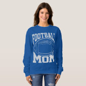 Football mama in het wit met spelersnaam en nummer trui (Voorkant volledig)