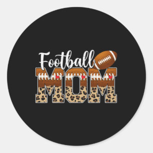 Football Mama Moeder Moeder Moederdag Juichende Jo Ronde Sticker