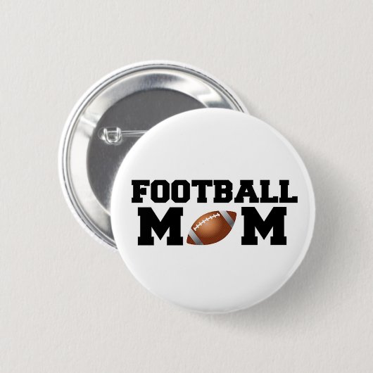 Football mama ronde button 5,7 cm (Voorkant /achterkant)