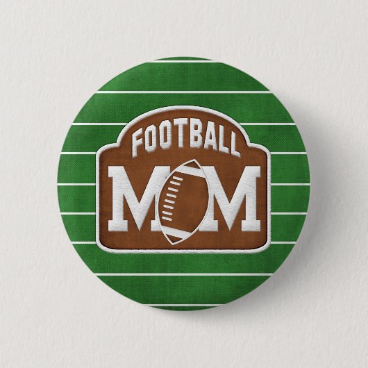 Football mama ronde button 5,7 cm (Voorkant)