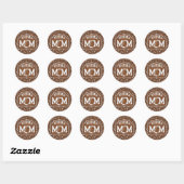 Football mama ronde sticker (Vel)