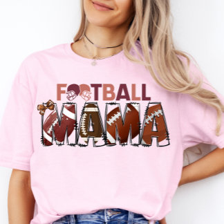 Football Mama Shirt Cheer Mom Spel Dag T-shirt Voe