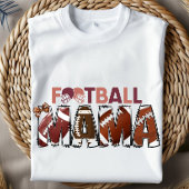 Football Mama Shirt Cheer Mom Spel Dag T-shirt Voe