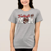 Football mama Tri-Blend shirt (Voorkant)