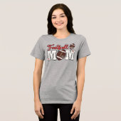 Football mama Tri-Blend shirt (Voorkant volledig)