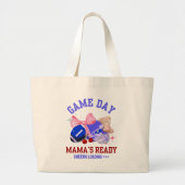 Football MAMA'S DAY MAMA'S READY Grote Tote Bag (Voorkant)