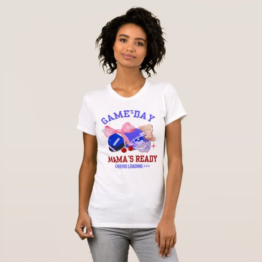 Football MAMA'S DAY MAMA'S READY T-shirt (Voorkant volledig)
