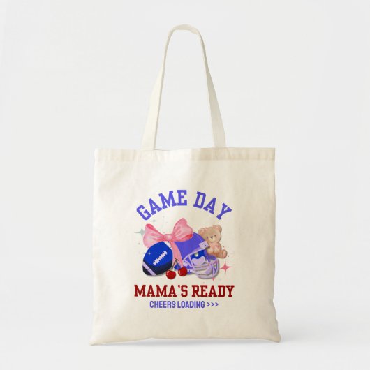 Football MAMA'S DAY MAMA'S READY Tote Bag (Voorkant)