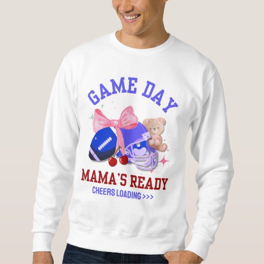 Football MAMA'S DAY MAMA'S READY Trui (Voorkant)