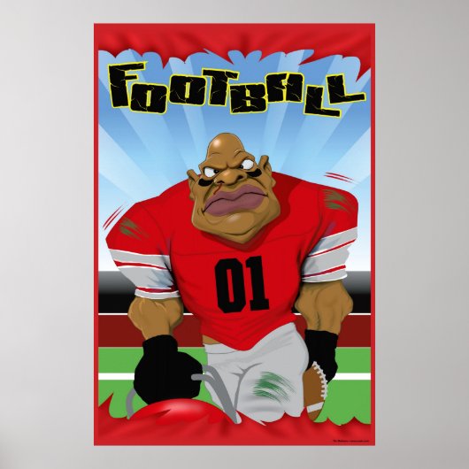 FOOTBALL MAN POSTER (Voorkant)