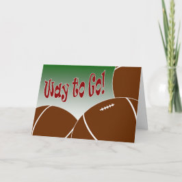 Football - Manier te gaan! Congrats! Geweldige! Kaart