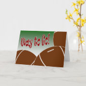 Football - Manier te gaan! Congrats! Geweldige! Kaart (Gele Bloem)