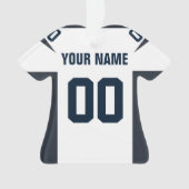 Football Marine, Rood & Wit Jersey Ornament (voorkant)