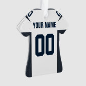 Football Marine, Rood & Wit Jersey Ornament (voorkant)