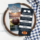 Football Match Sport liefhebbers spel dag bruiloft Menu