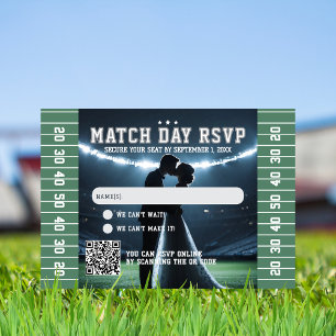 Football Match Ticket Wedding QR Code RSVP Kaartje