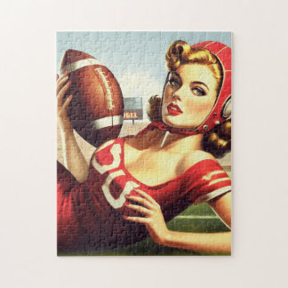 Football Meisje Legpuzzel