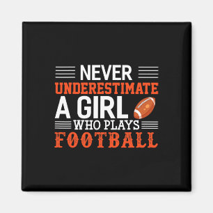 Football meisje onderschat nooit een meisje dat sp magneet