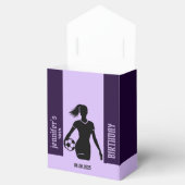 Football Meisje Speler, Football Meisje Verjaardag Bedankdoosjes (Geopend)