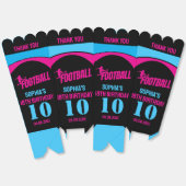 Football Meisje Speler, Football Verjaardag Meisje Bedankdoosjes (Ongevouwen)