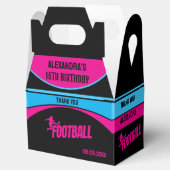 Football Meisje Speler, Football Verjaardag Meisje Bedankdoosjes (Geopend)