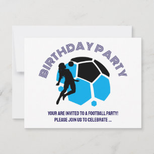 Football Meisje Verjaardagsfeest, Football Speler  Kaart